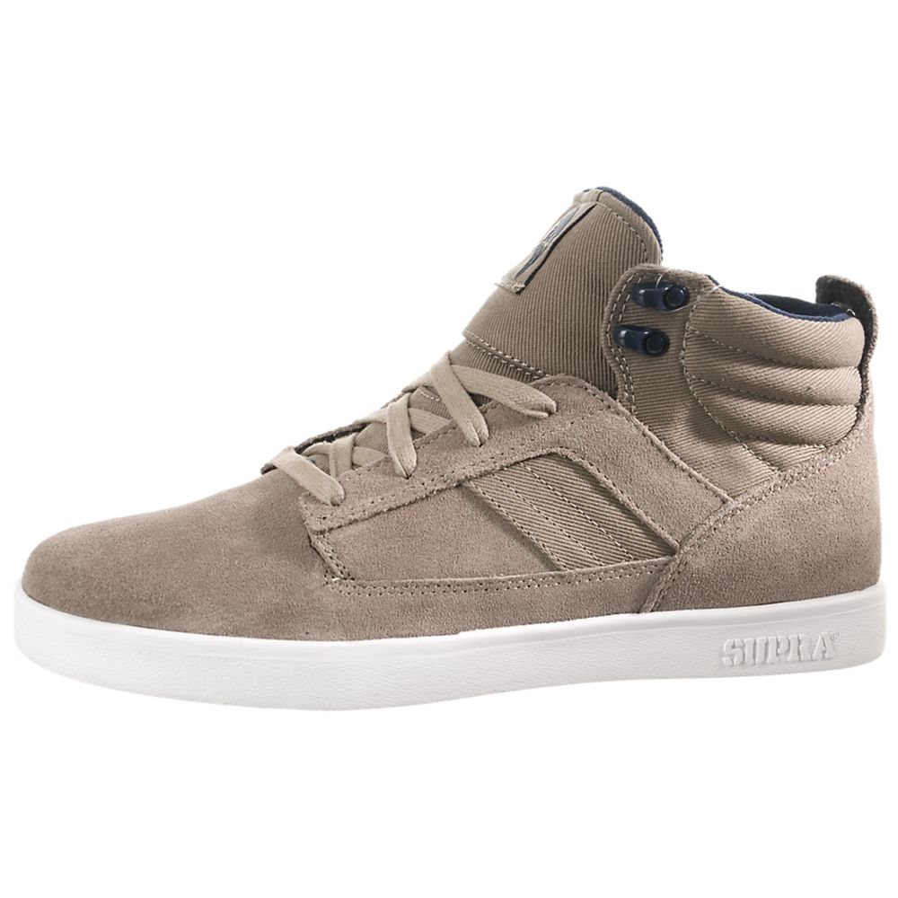 Chaussures de Skate Supra Bandit Kaki Khaki Suede/Twill Homme | KWN-98126571